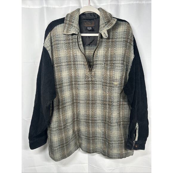 Vintage 90s Gotcha Corduroy/Knit Reversible Jacket - Medium - Picture 1 of 5